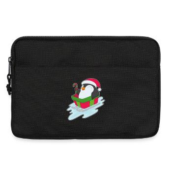 Traîneau de Noël Pingouin - Sacoche pour ordinateur portable 13 pouces - noir - Devant
