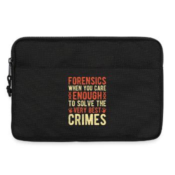 Forensic Science Major Enough Solve The Best - Laptoptasche 13" - Schwarz - Vorne