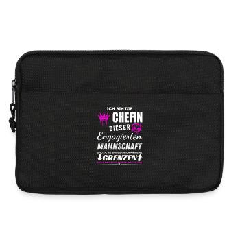 Chefin der Engagierten Mannschaft Chefin Geschenke - Sacoche pour ordinateur portable 13 pouces - noir - Devant