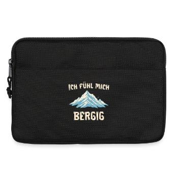 Je me sens montagneuse - Sacoche pour ordinateur portable 13 pouces - noir - Devant