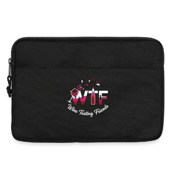 Wine Tasting Friends Graphic - Laptop bag 13" - black - Front