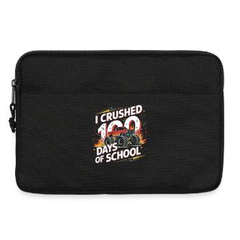 Monster Truck 100 Days of School - Laptop bag 13" - black - Front