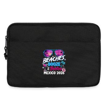 Plages Booze Besties Mexique 2026 Ambiance Voyage entre filles - Sacoche pour ordinateur portable 13 pouces - noir - Devant