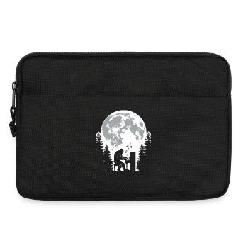 Bigfoot, pianiste - Sacoche pour ordinateur portable 13 pouces - noir - Devant