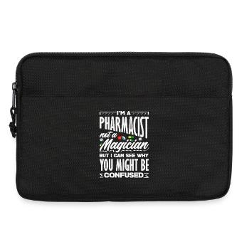 Apotheker Kein Zauberer Pharmazietechniker - Laptoptasche 13" - Schwarz - Vorne