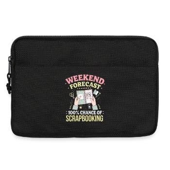 Weekend Scrapbooking Forecast - Laptop bag 13" - black - Front