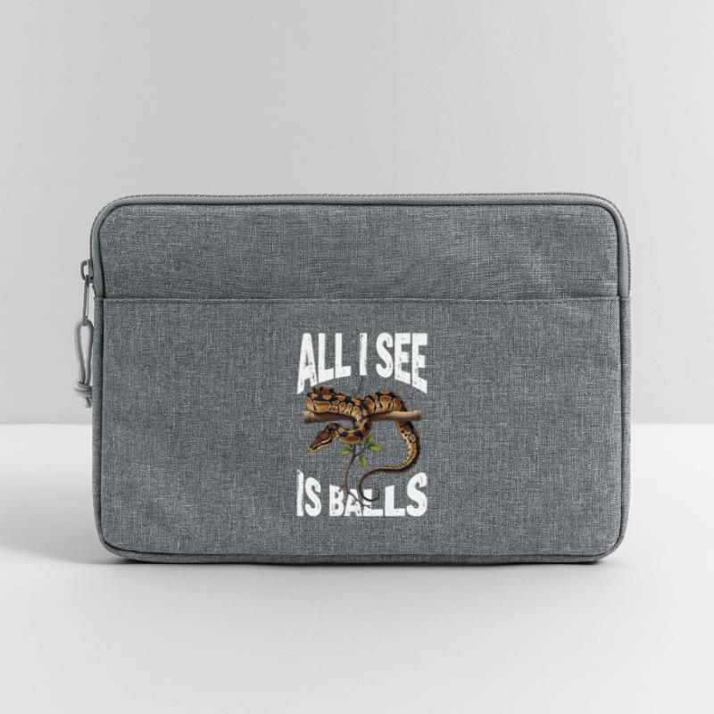 King Python Snakes Lover Terrarium Python Laptop bag 13"