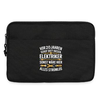 Electronics Technician 20 Birthday Electricity Electrician - Laptop bag 13" - black - Front