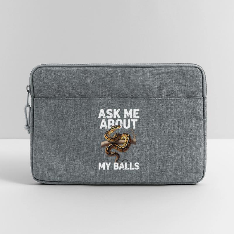 Königspython Schlangen Liebhaber Terrarium Python Laptoptasche 13"