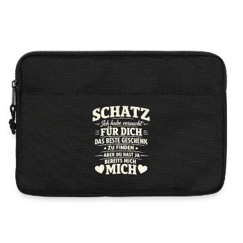 Irony Couple Sarcastic Gift - Laptop bag 13" - black - Front