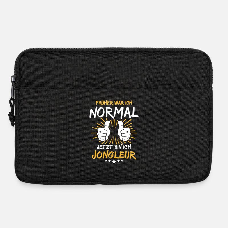 Jongleur Spruch - Laptoptasche 13" - Schwarz