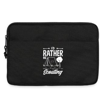I'd rather be a scout Boy Scout camp - Laptop bag 13" - black - Front