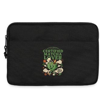 Matcha Obsession Certified Matcha Lover Daily - Laptoptasche 13" - Schwarz - Vorne