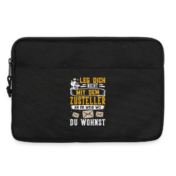 Postman DON'T MESS WITH THE DELIVERY MAN HE PROVES - Laptop bag 13" - black - Front