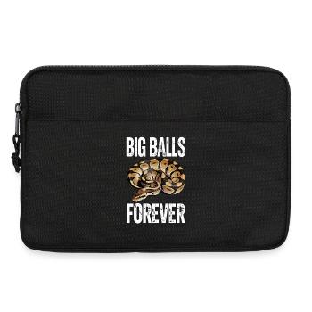 Königspython Schlangen Liebhaber Terrarium Python - Laptoptasche 13" - Schwarz - Vorne