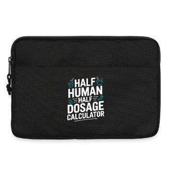 Pharmacien de détail mi-humain mi-spécialiste sur ordonnance - Sacoche pour ordinateur portable 13 pouces - noir - Devant