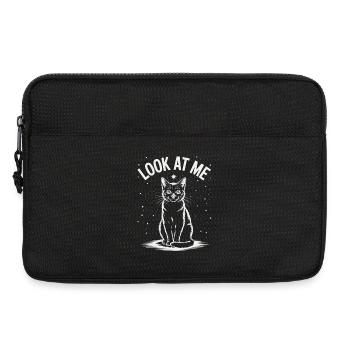 Look At Me - Cat Starry Sky - Laptop bag 13" - black - Front