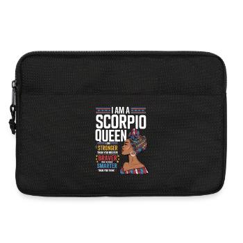 Ich bin Skorpion Königin – Stark & Mutig - Laptoptasche 13" - Schwarz - Vorne