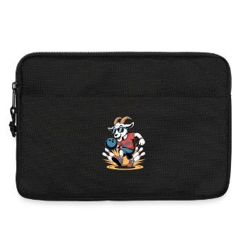 Bowling Goat Cool Bowling Motif - Laptop bag 13" - black - Front