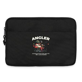 Angeln Geschenk Mann Angler Re Lachs Spruch Lustig - Laptoptasche 13" - Schwarz - Vorne