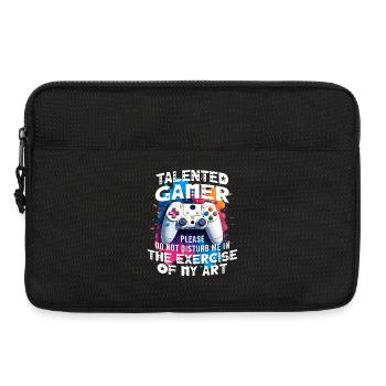 Gamer gaming enthusiast video games console funny - Laptop bag 13" - black - Front
