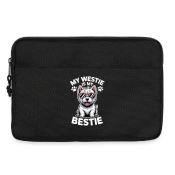 West Highland White Terrier Saying Westie Gift - Laptop bag 13" - black - Front