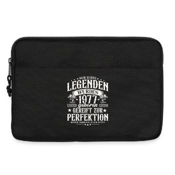 Cadeau d’anniversaire Vintage Born Legends 1977 - Sacoche pour ordinateur portable 13 pouces - noir - Devant
