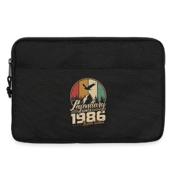Cadeau d’anniversaire rétro vintage vintage 1986 - Sacoche pour ordinateur portable 13 pouces - noir - Devant