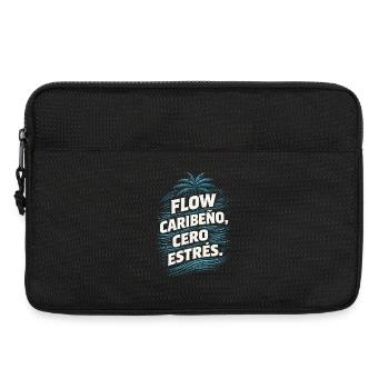 Dominican Flow Caribeno Cero Estres - Laptop bag 13" - black - Front