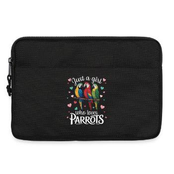 Three Parrots Macaws Parrot Lover Tropical - Laptop bag 13" - black - Front