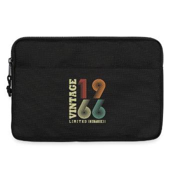 Vintage, 1966, Vintage Retro, Cadeau d’anniversaire - Sacoche pour ordinateur portable 13 pouces - noir - Devant