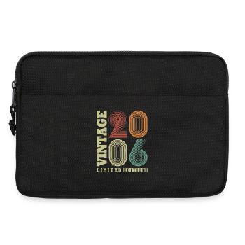 Vintage 2006 Vintage Rétro Cadeau d’anniversaire - Sacoche pour ordinateur portable 13 pouces - noir - Devant