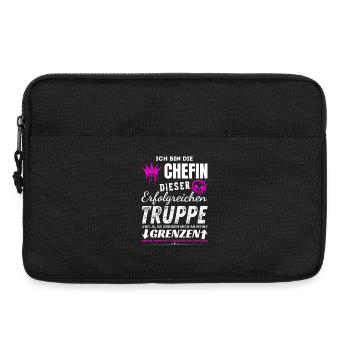 Chefin der Erfolgreichen Truppe Chefin Geschenke - Sacoche pour ordinateur portable 13 pouces - noir - Devant