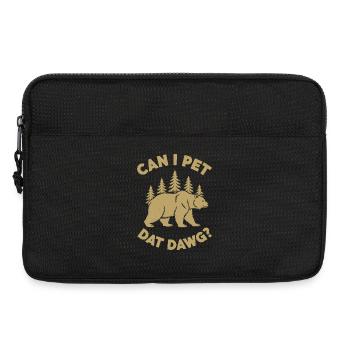 Can I Pet Dat Dawg, Wandern, Wanderung - Laptoptasche 13" - Schwarz - Vorne