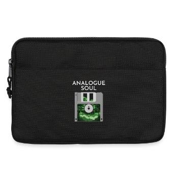 Old School Analog Floppy Disk Natural - Laptop bag 13" - black - Front