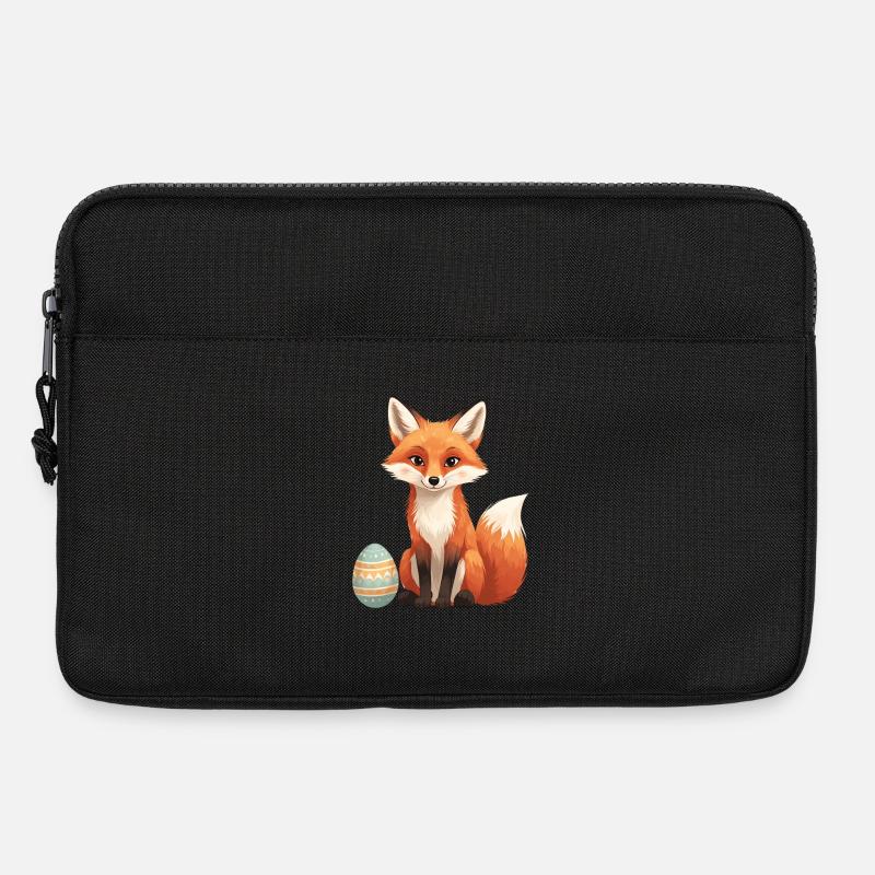 Osterfuchs mit weichem Stil - Laptoptasche 13" - Schwarz
