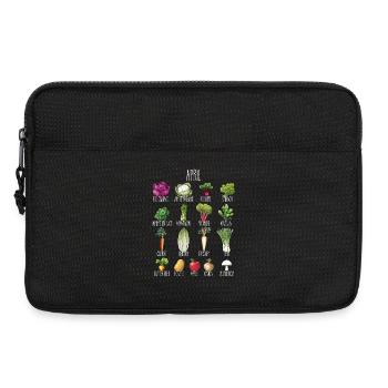 Hobby Garden April Fruit & Vegetables for Green Thumbs - Laptop bag 13" - black - Front