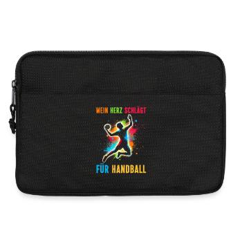 Handball Liebhaber Handball Sport Spieler Handball - Laptoptasche 13" - Schwarz - Vorne