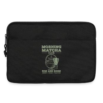 Morning Matcha Club Rise And Shine Just Whisk It - Laptop bag 13" - black - Front