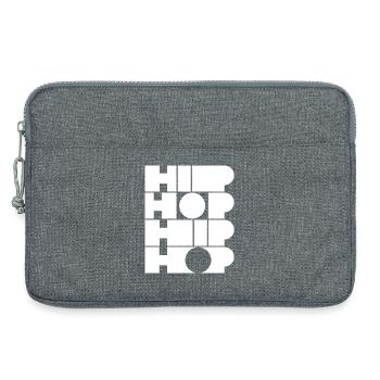 Typographie du hip-hop en bloc gras - Sacoche pour ordinateur portable 13 pouces - gris chiné - Devant