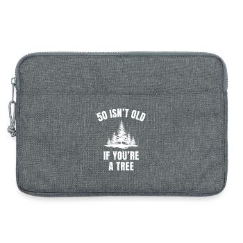 50 ist nicht alt, wenn du ein Baum bist lustiger 50. Geburtstag - Laptoptasche 13" - Grau meliert - Vorne