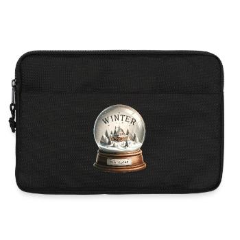 Winter Magic Snow Globe Village - Laptop bag 13" - black - Front