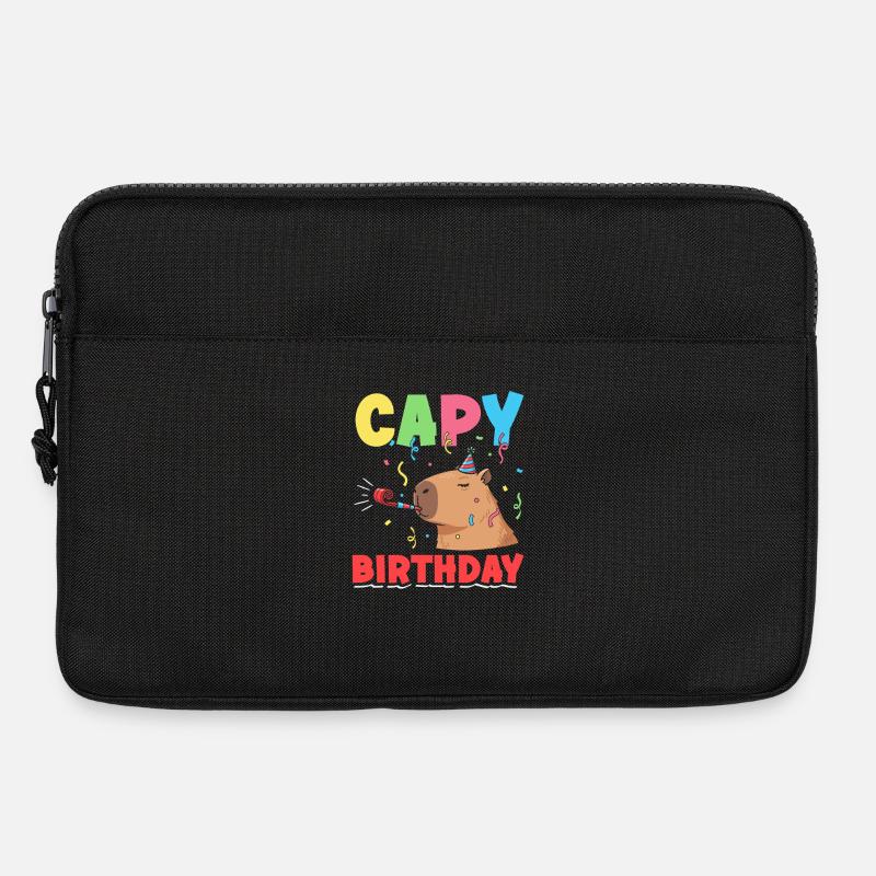 Capy Geburtstag Capybaras Cute Funny Tier - Laptoptasche 13" - Schwarz