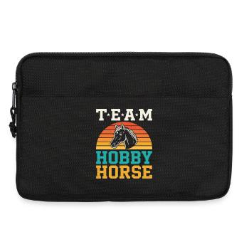 Team Hobby Horse Steckenpferd Sunset Design - Laptoptasche 13" - Schwarz - Vorne