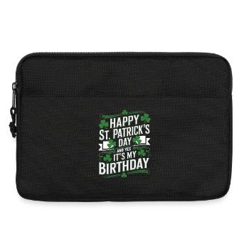 StPatrick Geburtstag – Happy Birthday - Laptoptasche 13" - Schwarz - Vorne