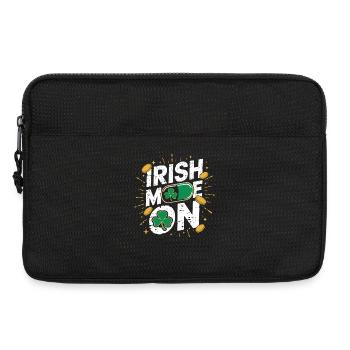 Fête d’or de la maman irlandaise Shamrock - Sacoche pour ordinateur portable 13 pouces - noir - Devant