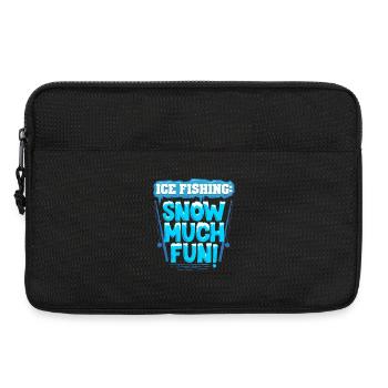 Eisangeln Snow Much Fun - Laptoptasche 13" - Schwarz - Vorne