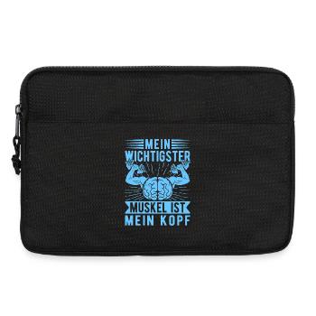 Bodybuilder de fitness Musculaire le plus important : La tête - Sacoche pour ordinateur portable 13 pouces - noir - Devant