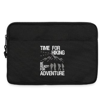 Randonnée Soyez prêt pour l’aventure vintage - Sacoche pour ordinateur portable 13 pouces - noir - Devant