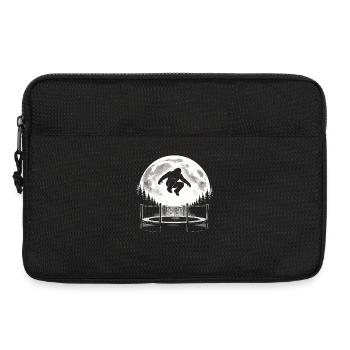Bigfoot on trampoline - Laptop bag 13" - black - Front